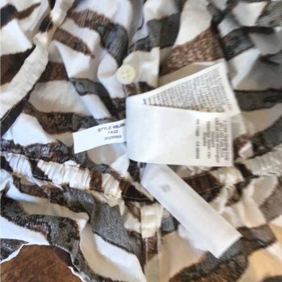 J. Crew Gathered Scoop Neck Top in Zebra Print - Picture 8 of 8